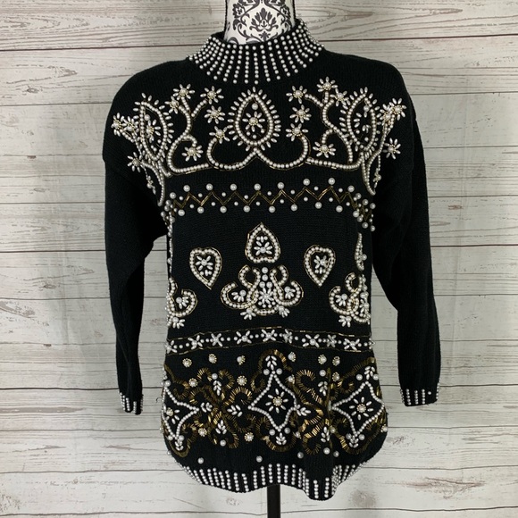 Margules Sweaters - Vintage Margules Beaded Sweater
